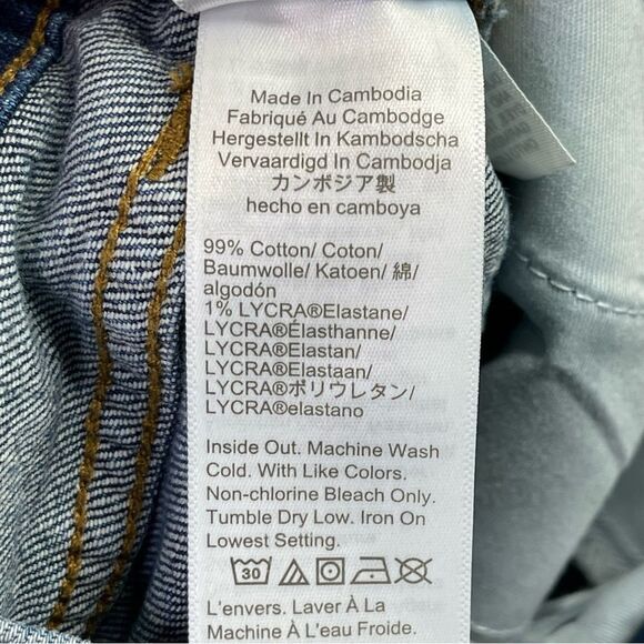 J. Crew Factory Jeans Women's 26 Blue Crop Flare High Rise Button Fly AW389 - Picture 6 of 11